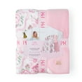thumbnail image 5 of Paris Hilton Luxe Plush Oversized Reversible Coquette Floral Pink Throw, for Adults and Teens, 5 of 9