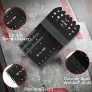 20 Pcs Mix Oscillating Saw Blades, Professional Wood/Metal Universal Multitool Quick Release Saw Blades Fit Fein Multimaster, Ryobi, Milwaukee, Bosch, Dremel, Dewalt, Rockwell, Makita and More #3041