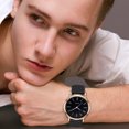 thumbnail image 2 of Resicozy Stainless Watches for Men 2026 Casual Quartz Fashion Business Wristwatch with Round Dial Black with Black Face, 2 of 4