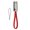 Red, variant on Portable Keychain USB to Type C Charging Cable 2.4A Stable Output Support 480Mbps Transfer for Mobile Devices
