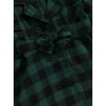 thumbnail image 6 of Wassery Toddler Girls Fall Dress Long Sleeve Lapel Button Plaid Print A-line Dress 6M 12M 18M 24M 2T 3T 4T Infant Baby Girls Clothes, 6 of 8