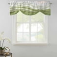 thumbnail image 5 of Tie Up Valance for Windows Sage Green Waves Curtains Valances Rod Pocket Valance Window Treatments Abstract Gradient Fluid Art Balloon Curtains for Kitchen Living Room Bedroom Bathroom 54x18 Inch, 5 of 9
