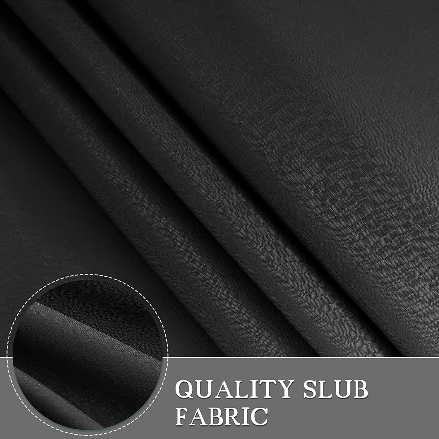 Black Men Shower Curtain 72x84 inch for Bathroom, Extra Long Shower Curtain Black and Gray, Chic Geometric Ombre Cloth Bath Curtains, Waterproof Machine Washable for Men Modern Bathtub