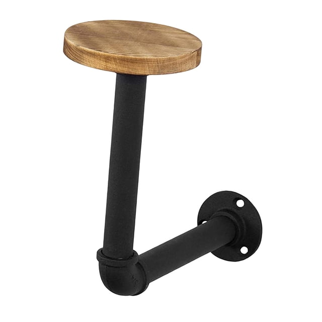 Perchero para sombreros, organizador de tapas de pared, soporte de pared, soporte de metal para sombreros, soporte moderno para exhibición de sombrero Marrón perfecl Colgador de sombreros