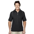 thumbnail image 1 of Tri-Mountain Gold Huntington 409 Poly Span Knit Polo Shirt, Large, Black, 1 of 2