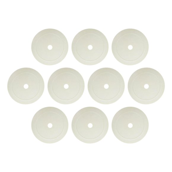 Almencla 10 Pieces Flat Cones 5.9 inch Spot Markers for Soccer Agility Practice Speed White