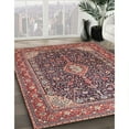 thumbnail image 2 of Ahgly Company Indoor Square Traditional Brown Red Medallion Area Rugs, 5' Square, 2 of 6