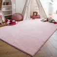 thumbnail image 6 of Lahome 4x6 Washable Fluffy Rug for  Girls Bedroom, Soft Shag Rug Rugs for Living Room,Fuzzy Carpet for Nursery Playroom Teen Dorm,Pink, 6 of 7