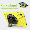 thumbnail image 4 of KOMI Shield Series Samsung Tab 10.1 Case SM-T510/T515 Samsung Galaxy Tab A 10.1 Case 2019 Shockproof Rugged Cover 360 Kickstand, Hand Strap & Shoulder Strap for Galaxy Tab A 10.1 Inch - Yellow, 4 of 9