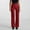 Red, variant on Hauaitttt "Women's Elastic Button Knit Wide Leg Loose Fit Casual Pants for Comfort and Style" Women Dress Casual Pants Casual Pants for Women plus Size with Pockets Beach Comber Pants Womens Business