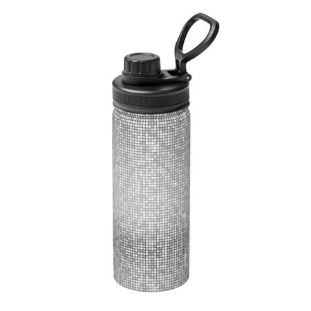 

Ocsxa Silver Mosaic Print 18oz Stainless Steel Water Bottle Unisex Water Bottle Insulated Sports Water Cup Flask for Cold Water Drinks/Sports/Travel/Car/School