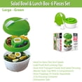 thumbnail image 5 of Ensaladera y lonchera Eternal Set de 6 piezas a prueba de fugas BPA-Free Grande Verde PG93921, 5 of 5