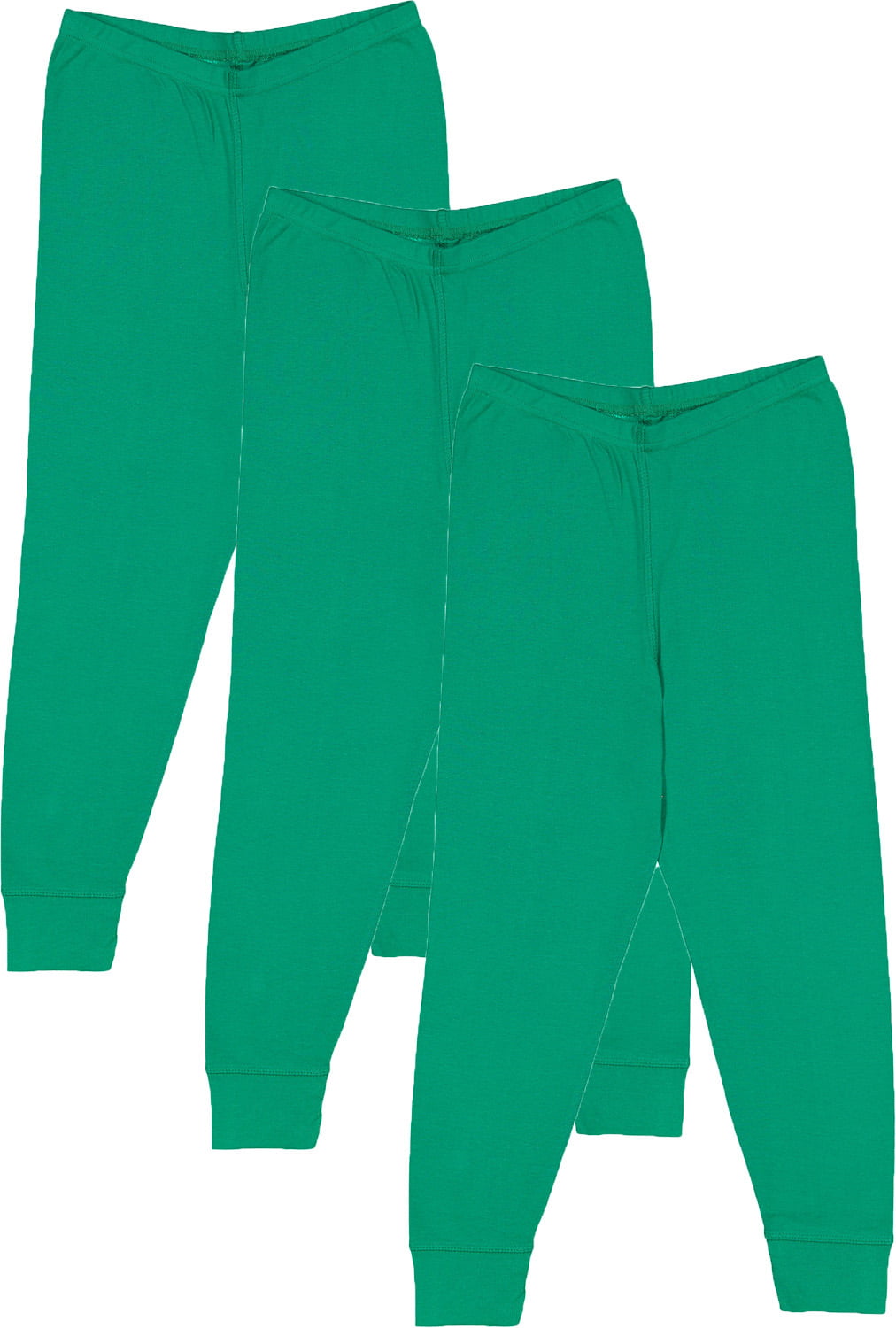 AquaGuard Girls Big Baby Rib Pajama Pant-3 Pack