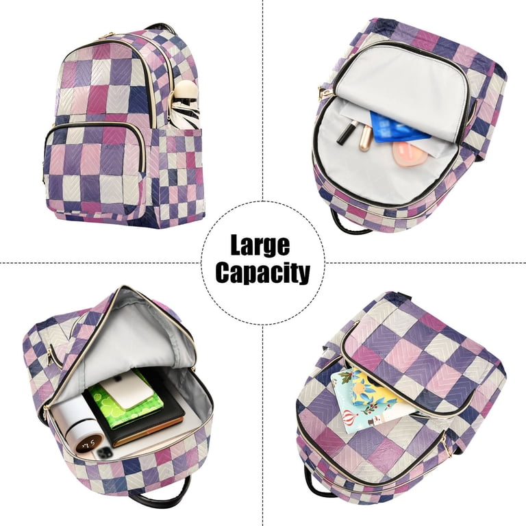 FORMRS Mini Backpack Purse for Women Quilted Travel Daypack 