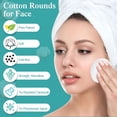 thumbnail image 4 of RAGUPEL 2000 Pcs Cotton Rounds Bulk Exfoliating Rounds for Face Makeup Remover Cotton Facial Pads for Face Makeup Removal Toner Pads, 4 of 7