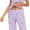 Purple, variant on MLDRA Womens Pajama Sets 2 Piece Cotton Lounge Set Lightweight Pj Set Short Sleeve Tops With Capri Pants Cute Ladies Sleepwear Summer Set