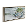 thumbnail image 3 of Stupell Industries Vivid Crab on Beach Shoreline Animals & Insects Painting Brown Floater Framed Canvas Art Print Wall Art, 31 x 14, 3 of 9