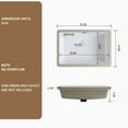 thumbnail image 6 of 22" X 15" Rectangular Undermount Bathroom Sink - White Ceramic Vessel Sink with Overflow, Modern Luxury Vanity Basin, High-Fired Durable Porcelain, 6 of 8