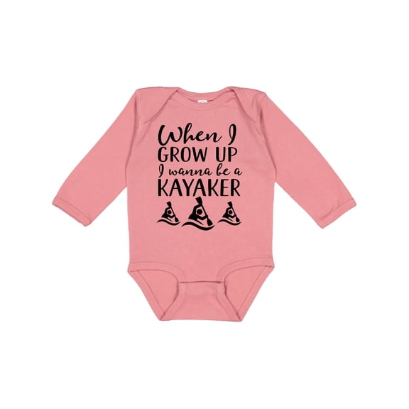 Inktastic Future Kayaker Boating Gift Kayaking Boys or Girls Long Sleeve Baby Bodysuit