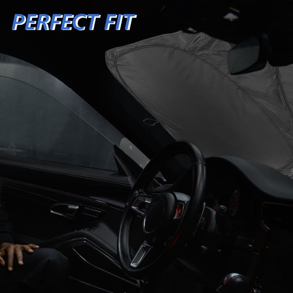 LOLIPPYY Front Windshield Shade Plated Silver Aluminum Foil Privacy and Comfortable Driving