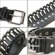 thumbnail image 2 of 1Pc Punk Belt Male Leisure Waistband All Matching Belts Alloy Buckle Belt(Black), 2 of 3