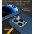 thumbnail image 3 of Diverbox for iPhone 14 Pro Max Case [Shockproof] [Dropproof] [Tempered Glass Screen + Camera Lens Protector],Heavy Duty Protection Phone Case Cover for iPhone 14 Pro Max (Blue), 3 of 7