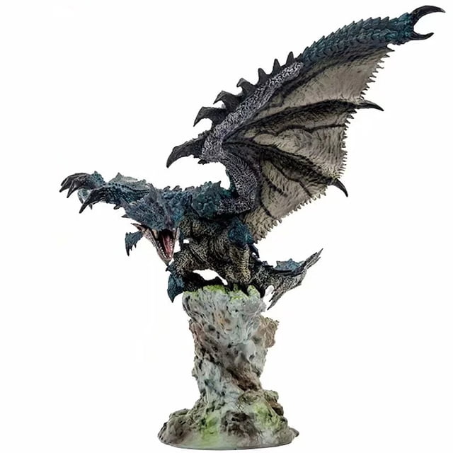 Figura anime de juguete Monster Hunters Silver Fire Dragon 9 cm