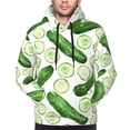 thumbnail image 4 of Hoodies for Men - funny Cucumber Print Long Sleeve Comfrt Men'S Fashion Hoodies & Sweatshirts, Sweatshirts for Men Hoodies Pullover Clothing Clothes with Pouch, 4 of 7
