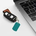 thumbnail image 6 of Goofa Teal Printed Rectangular Metal Keychain Bag Charm Floral Charm for Purse Keys Metal Keyring Gift for Women Accessories, 6 of 7
