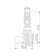Arc Lighting Concept Series H10 LED B ulb Kit Pair
