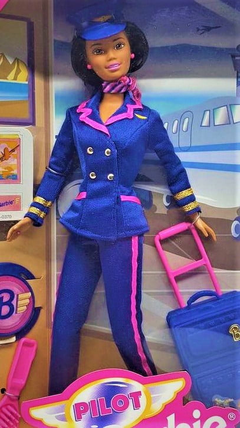 1997 We Girls Can Do Anything Special Edition Pilot Barbie(バービー) From the Career Collection ド Pilot Barbie African American We Girls Can Do Anything Career