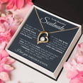 thumbnail image 5 of SOULMATE - MY MISSING PIECE - Forever Love Necklace - White Gold or Yellow Gold - Gift Box, 5 of 5