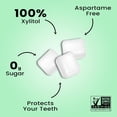 thumbnail image 4 of Dialed Xylitol Gum (250 Pieces) | 100% Xylitol | Healthy Dental Gum to Protect Teeth | Aspartame Free | Sugar Free, Gluten-Free, Vegan | Natural Spearmint Flavor, 4 of 8