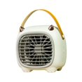 thumbnail image 2 of Ventilador de mesa con circulación de aire, ventilador de mesa USB, refrigeración silenciosa, potente ventilador recargable de 3 velocidades, portátil Blanco, 2 of 9