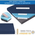 thumbnail image 2 of Memory Foam Camping Mattress Pad 3 Inch Thick Waterproof Roll  Sleeping Pad for Tent Travel, 2 of 7