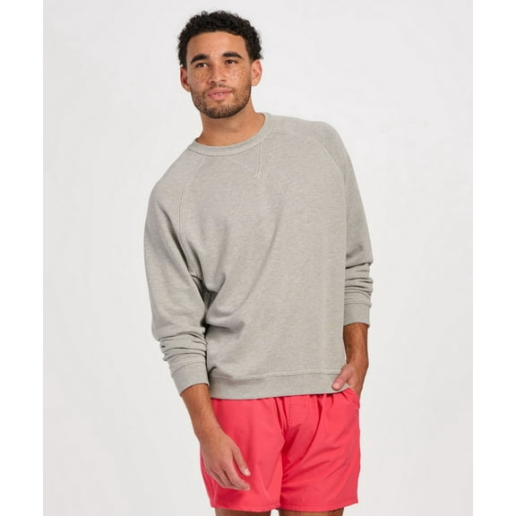 Boxercraft BM5104 Men's French Terry Crew-Oxford Heather-2XL