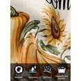 thumbnail image 7 of Orange Pumpkin Fall Cloth Napkins Set of 4 Reusable Dinner Napkins, Thanksgiving Sunflower Autumn Beige Cocktail Napkin Washable Table Napkins for Wedding/Holiday Party/Baby Shower 20"x20", 7 of 7