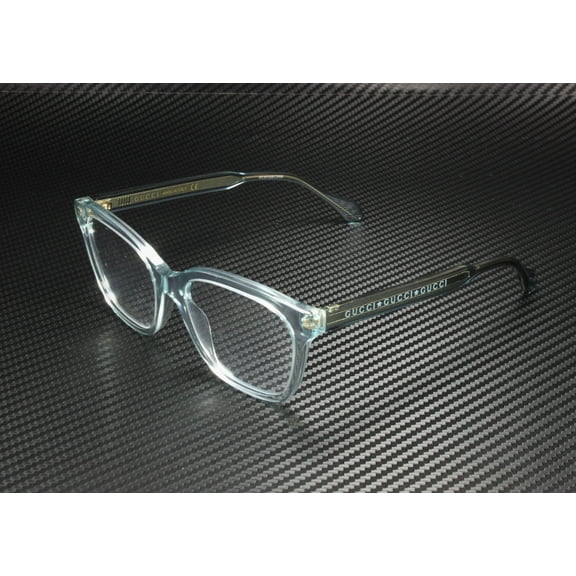 GUCCI GG0566O 003 Square Light Blue Demo Lens 52 mm Women's Eyeglasses