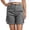 Dark Gray, variant on Horkkom Hiking Shorts Women Button Zipper Elastic Waist Cargo Shorts Running Athletic Travel Golf Shorts with Pockets XXL