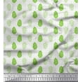 thumbnail image 1 of Soimoi Green Cotton Cambric Fabric Dot Fruits Fabric Prints By Yard 42 Inch Wide, 1 of 1