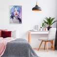 thumbnail image 3 of Stupell Industries Blue Haired Woman Visage Novelty Painting White Framed Art Print Wall Art, 20 x 30, 3 of 10