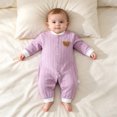 thumbnail image 6 of mgoYE Baby Newborn Romper Clothes Long Sleeve Romper Newborn Infant Baby Bodysuit Jumpsuit for Boys Girls 6-9 Months, 6 of 9