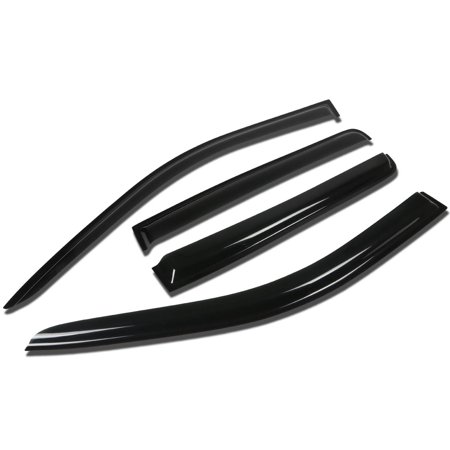 Youth Roost Deflector - for 07-16 jeep compass mk49 4pcs window vent visor deflector rain guard (dark smoke) 08 09 10 11 12 13 14 15