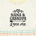 thumbnail image 4 of Inktastic Nana and Grandpa Love Me Girls Baby Dress, 4 of 5
