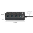 thumbnail image 2 of Convertidor concentrador USB 3.0 de alta velocidad 4 en 1 con 4 puertos de expansión USB 3.0, 2 of 5