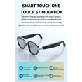 thumbnail image 3 of New smart Bluetooth glasses for listening to music, making phone calls, driving, UV resistant polarized lenses, sunglasses GS17, 3 of 16