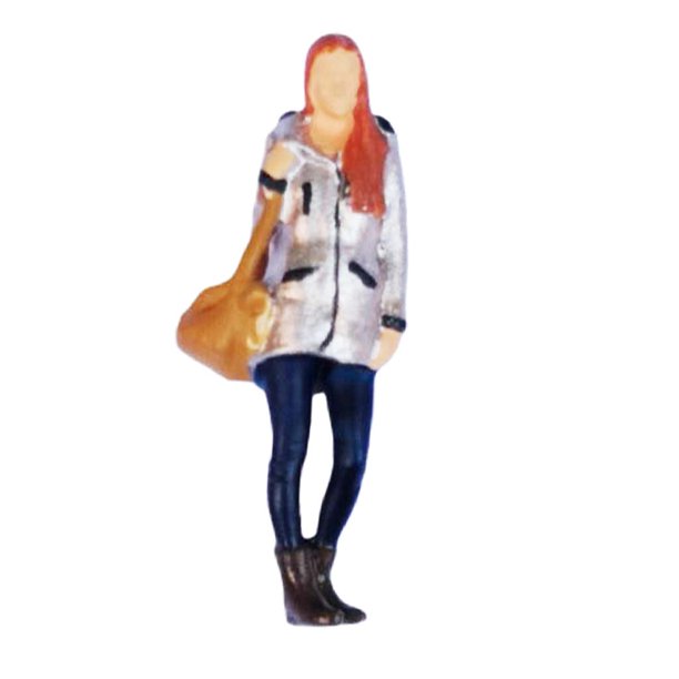 RM 1:64 Diorama People modelo de mujer moderna escenario adecuado para Siku Greenlight blanco