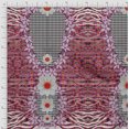 thumbnail image 2 of Soimoi Velvet Fabric Geometric Check,Lily & Panel Print Fabric by Yard 58 Inch Wide, 2 of 3