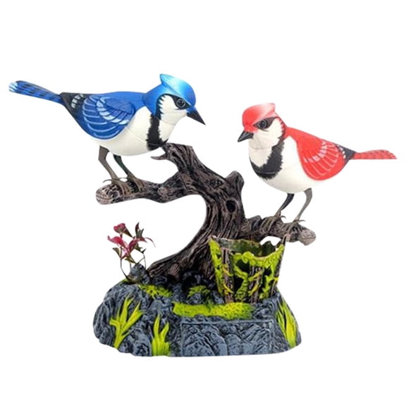 Education Voice Controlled Parrots Toys - Realistic Chirping Electronic Birds for Home Garden Decoration and Interactive