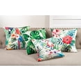 thumbnail image 3 of SARO 1458.M18S 18 in. Square Printed Flower Pillow with Poly Filled  Multi Color, 3 of 3